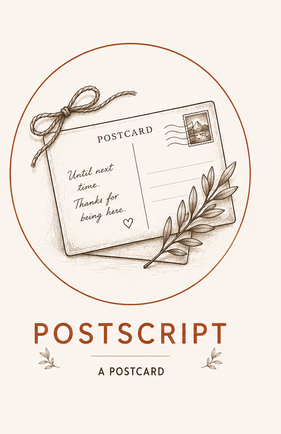 A postcard subscription vignette