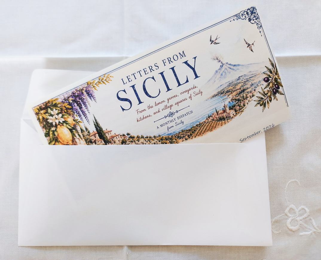 Our letters cover everyday life in Sicily.